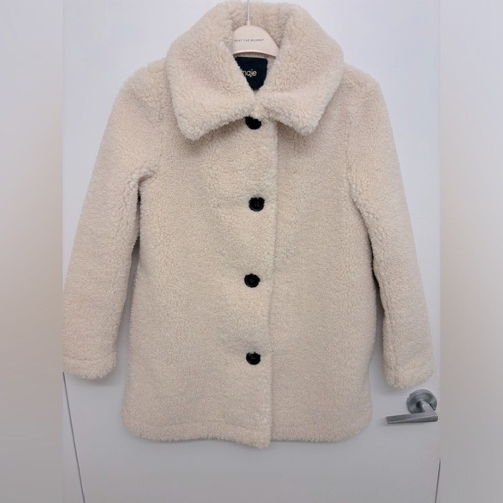 Maje Gatino Faux Fur Coat